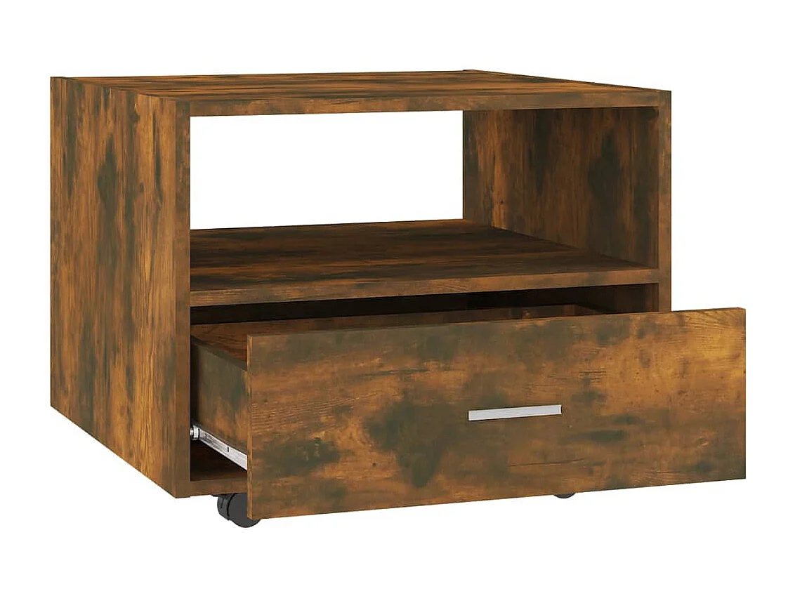 Couchtisch Räuchereiche 55x55x40 cm Holzwerkstoff