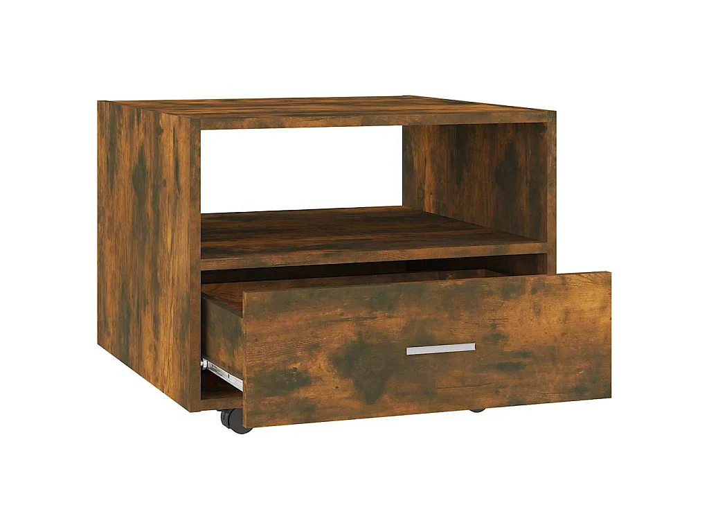 Mesa de centro 55x55x40 cm derivados de madeira carvalho fumado