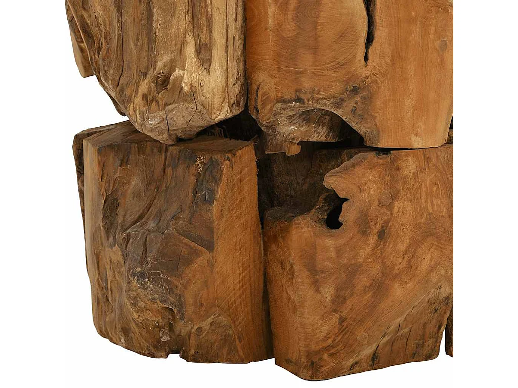 Couchtisch Massivholz Teak Treibholz 60 cm