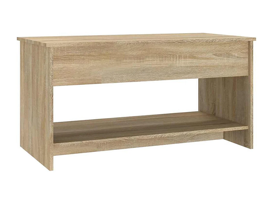 Salontafel 102x50x52,5 cm bewerkt hout sonoma eikenkleurig