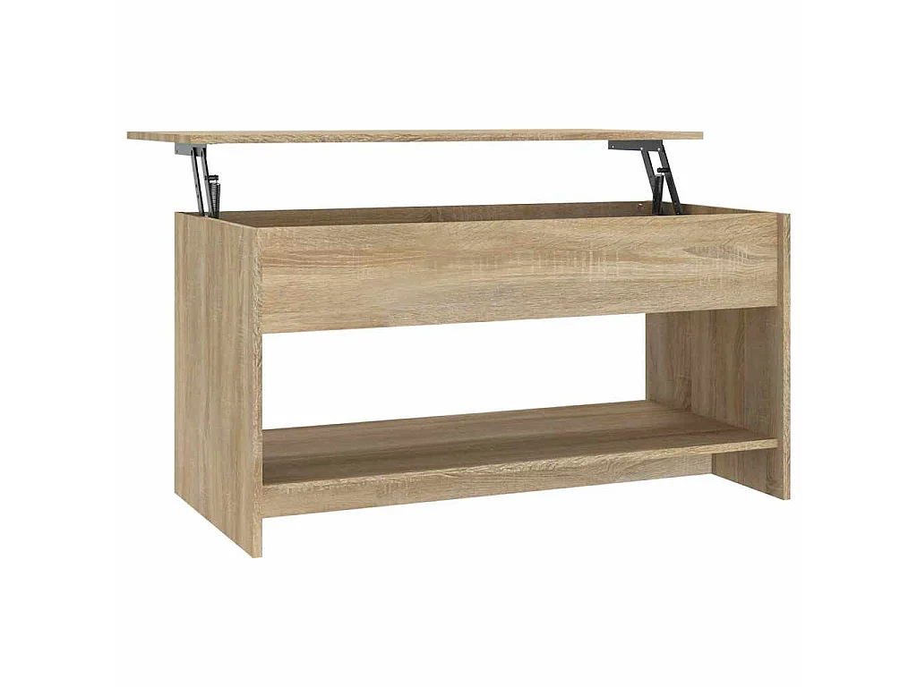 Salontafel 102x50x52,5 cm bewerkt hout sonoma eikenkleurig