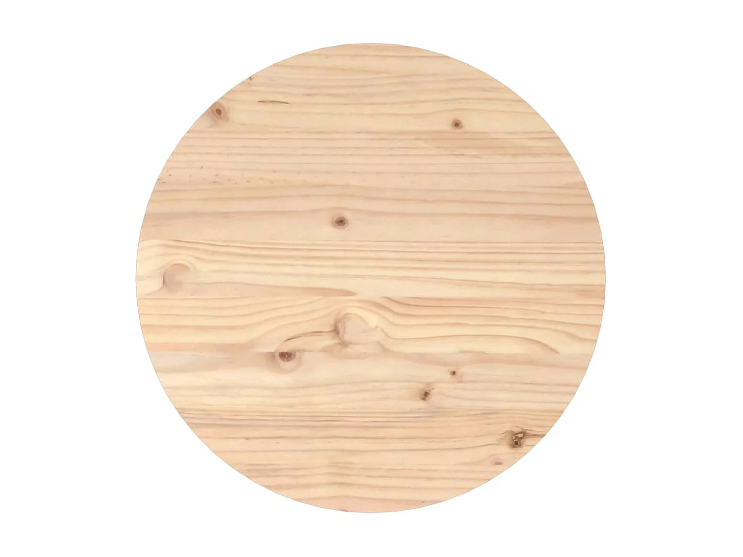 Tavolino da Salotto Ø 55x45 cm in Legno Massello di Pino
