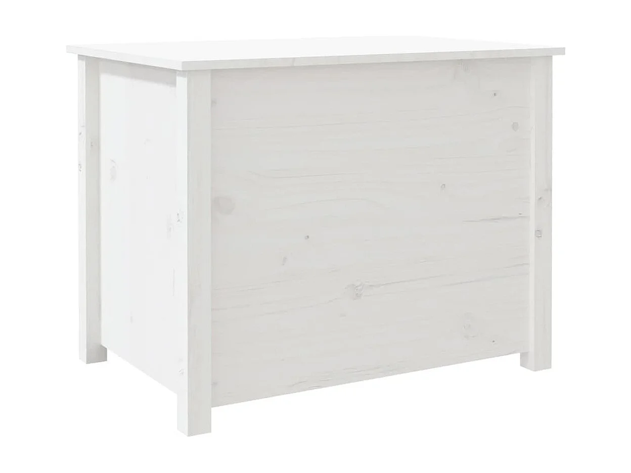 Table basse Blanc 71x49x55 cm Bois massif de pin