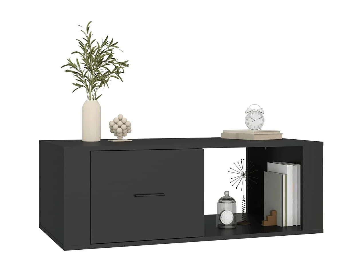 Mesa de centro 100x50,5x35 cm derivados de madeira preto