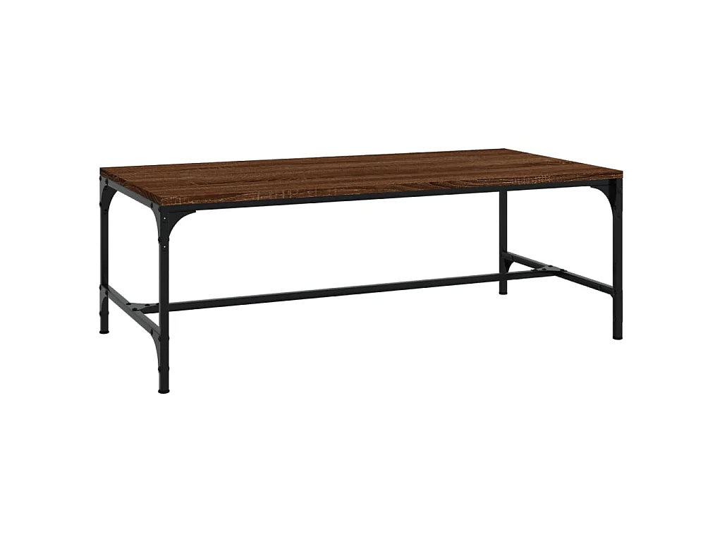 Table basse Chêne marron 100x50x35 cm Bois d'ingénierie