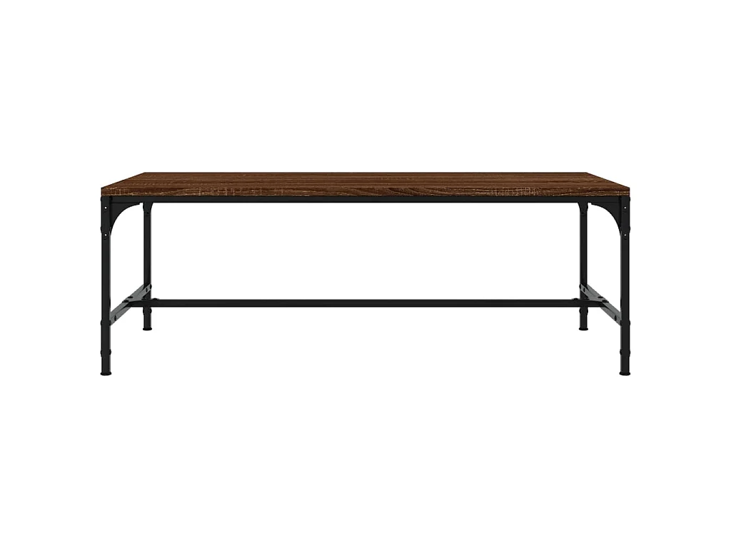 Table basse Chêne marron 100x50x35 cm Bois d'ingénierie