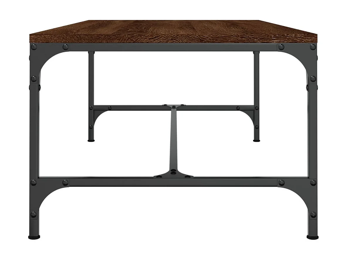 Table basse Chêne marron 100x50x35 cm Bois d'ingénierie