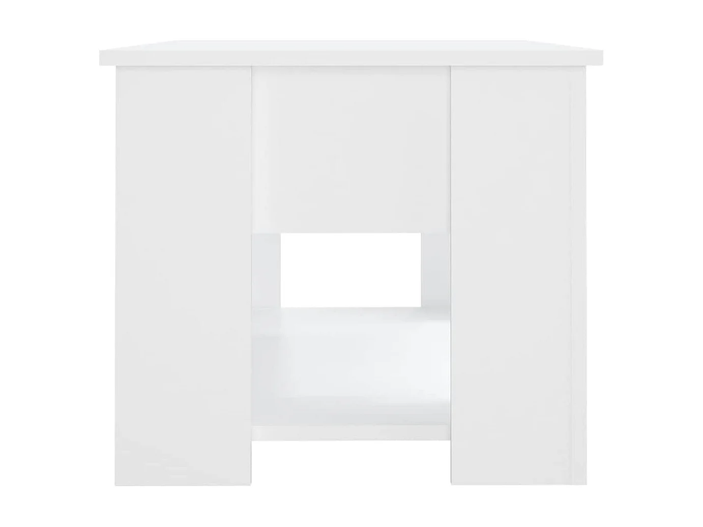 Mesa de centro 79x49x41 cm madeira processada branco