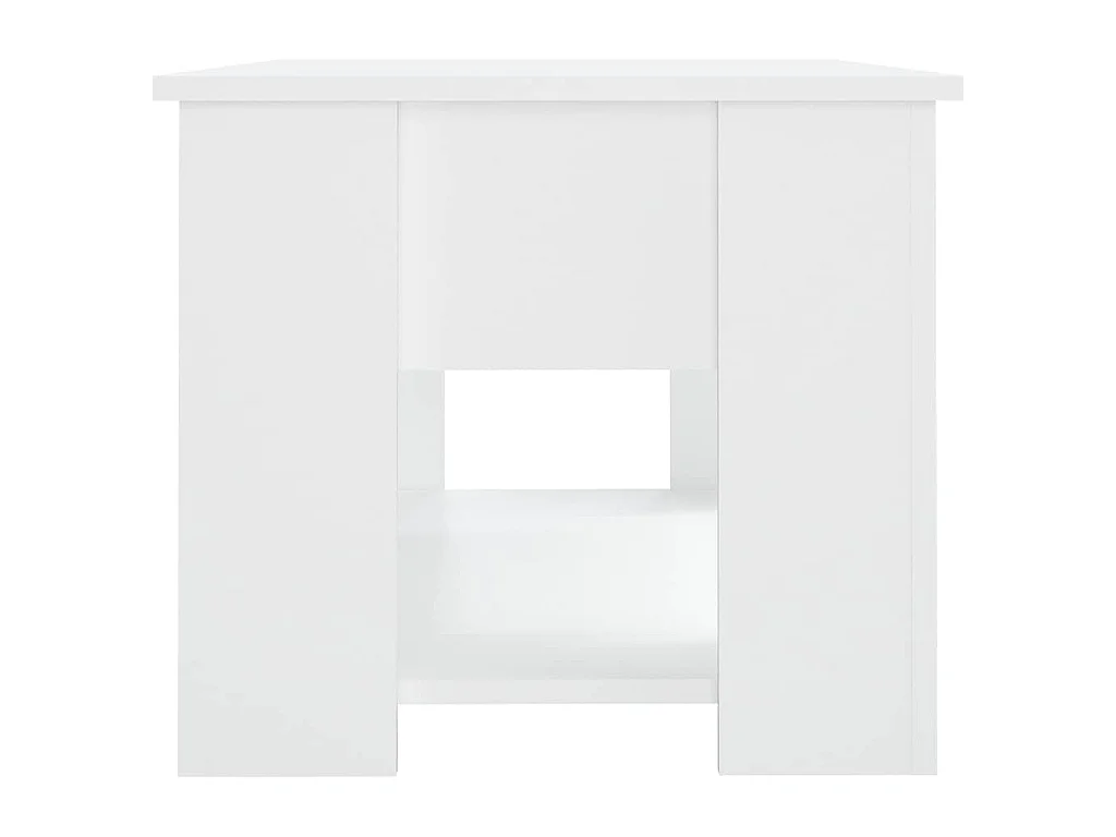 Salontafel 79x49x41 cm bewerkt hout wit