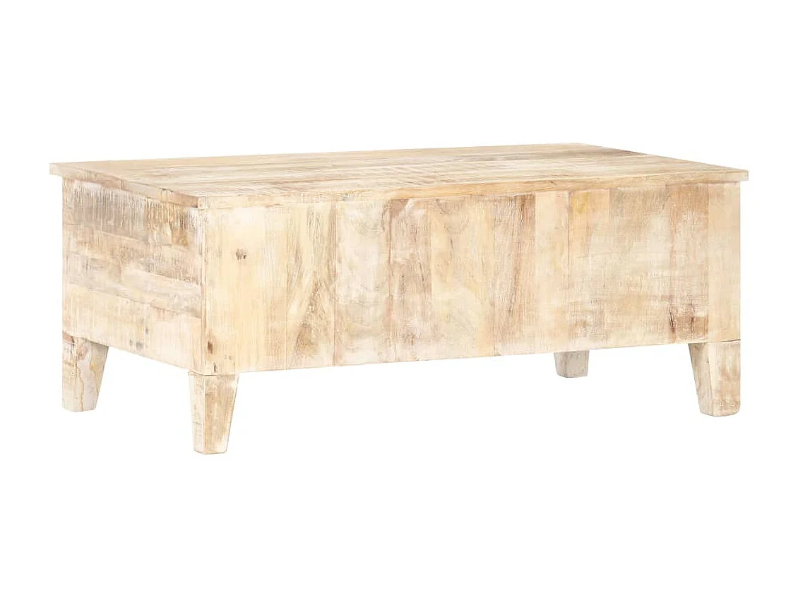 Table basse 100x55x40 cm Bois d'acacia brut