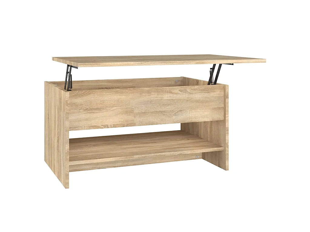 Table basse Chêne sonoma 80x50x40 cm Bois d'ingénierie