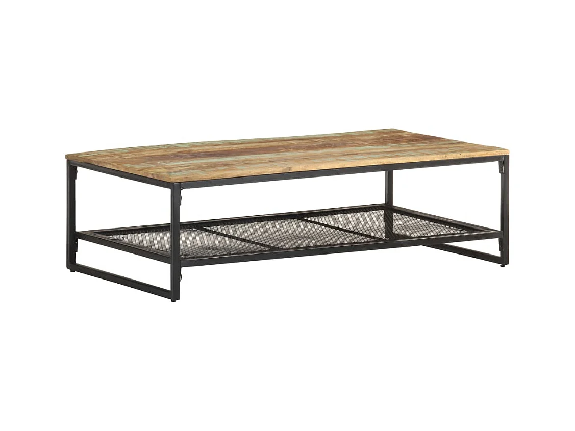 Table basse 110x60x35 cm Bois de récupération massif