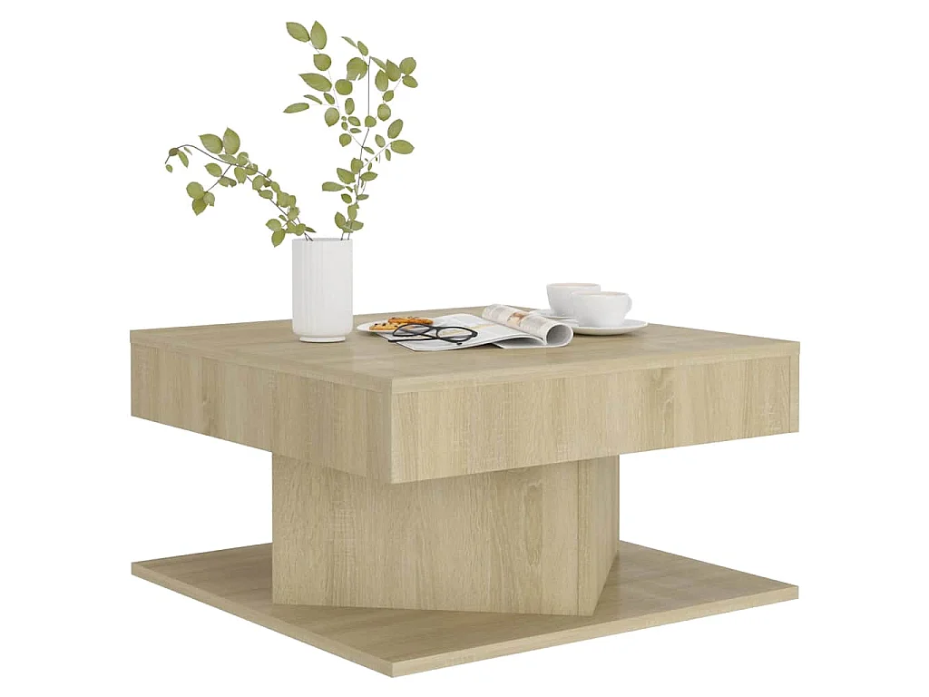 Couchtisch Sonoma-Eiche 57x57x30 cm Holzwerkstoff