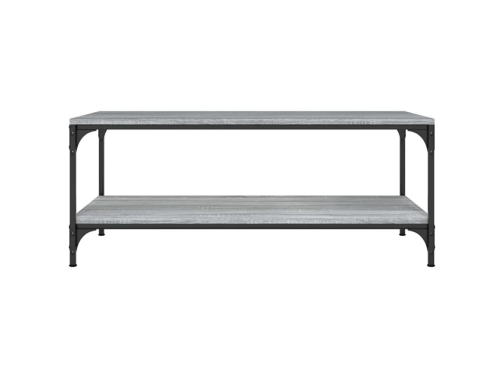 Salontafel 80x50x40 cm bewerkt hout grijs sonoma eiken