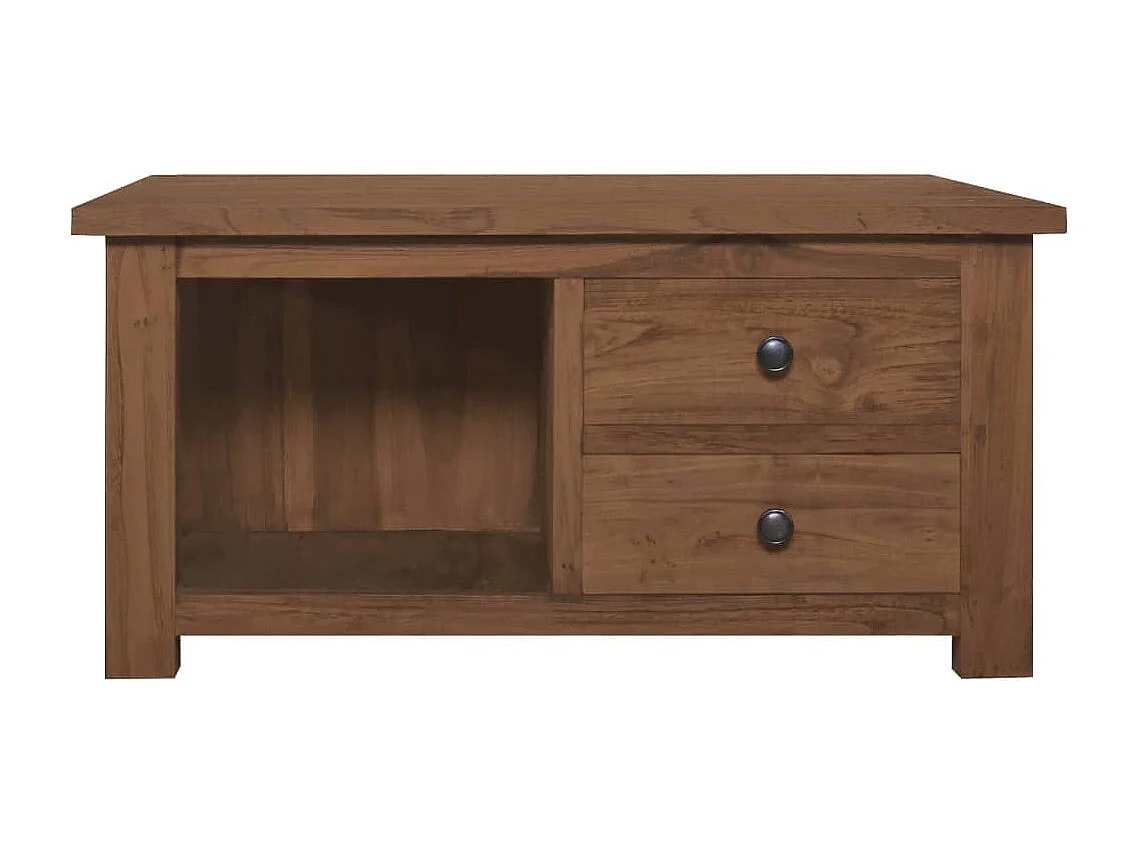 Mesa de centro 68x68x33 cm madeira de teca maciça