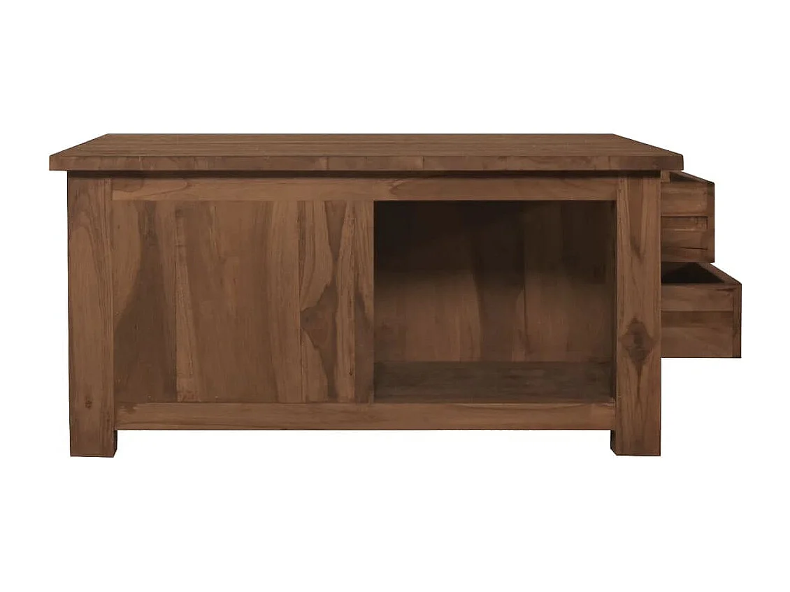 Mesa de centro 68x68x33 cm madeira de teca maciça