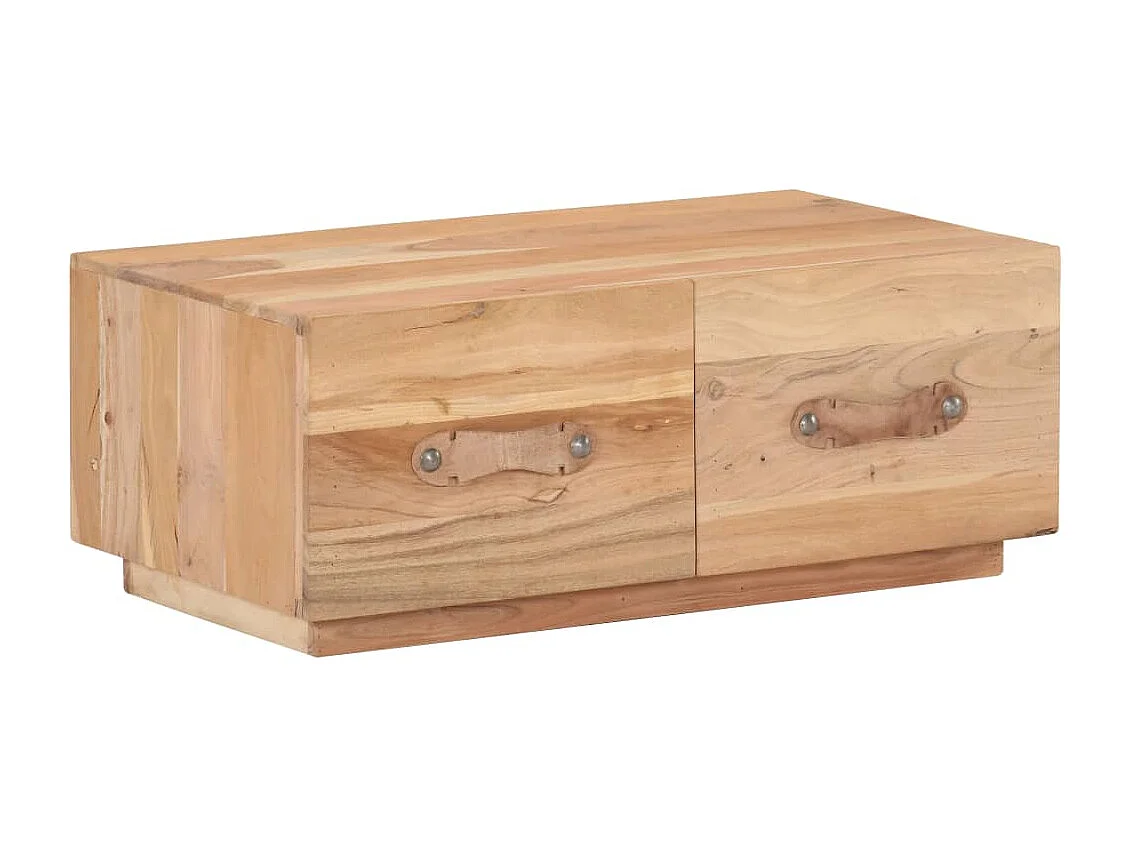 Table basse 90x50x35 cm Bois de récupération massif