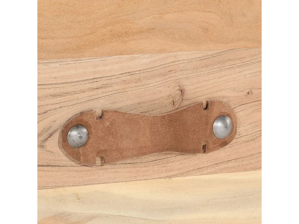 Tavolino da Salotto 90x50x35 cm in Legno Massello di Recupero