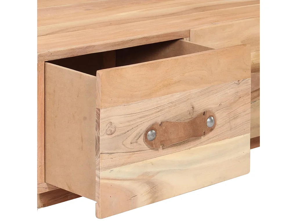 Tavolino da Salotto 90x50x35 cm in Legno Massello di Recupero