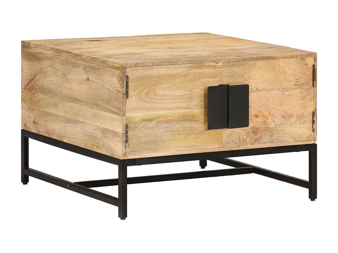 Salontafel 67x67x45 cm massief mangohout