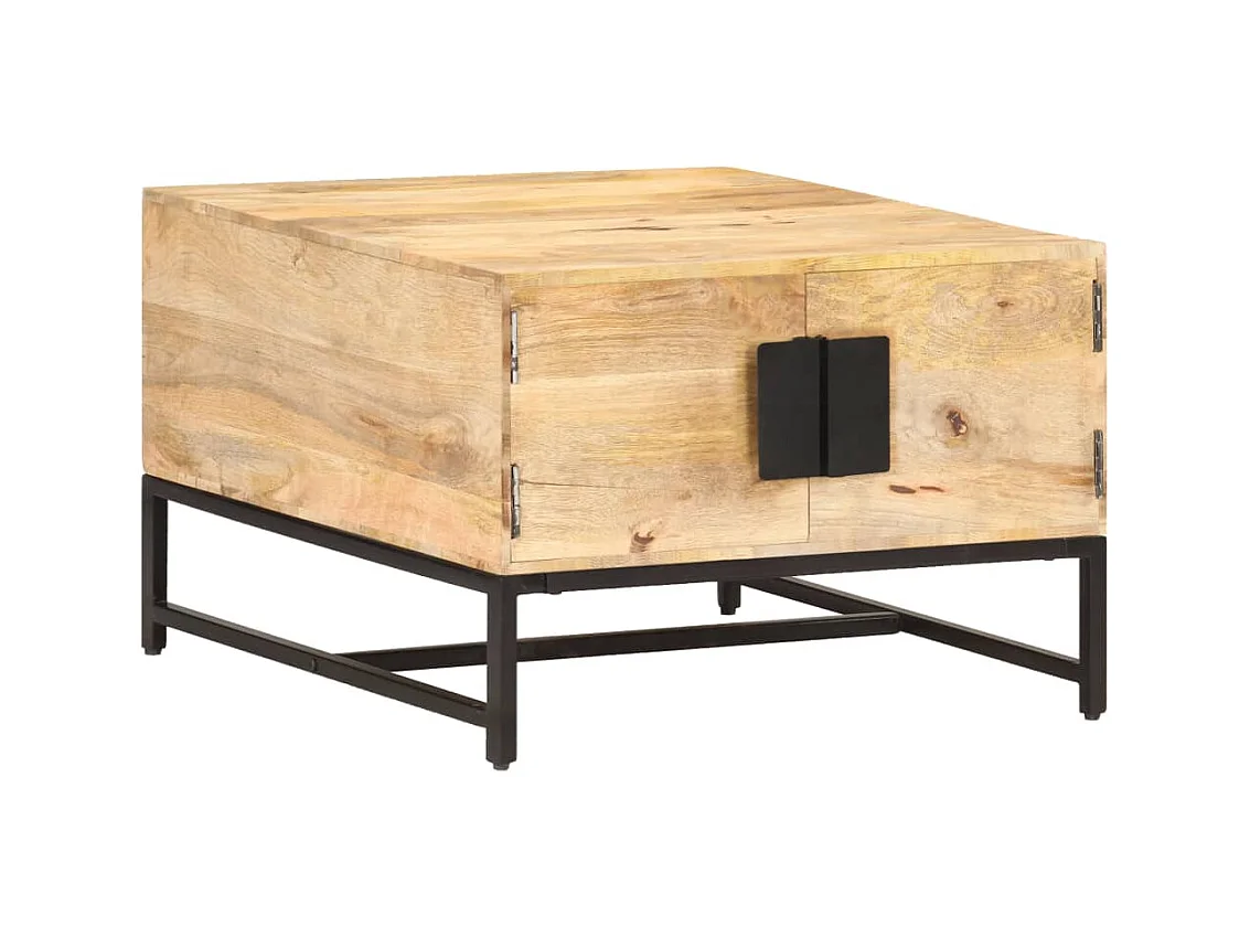 Table basse 67x67x45 cm Bois de manguier massif