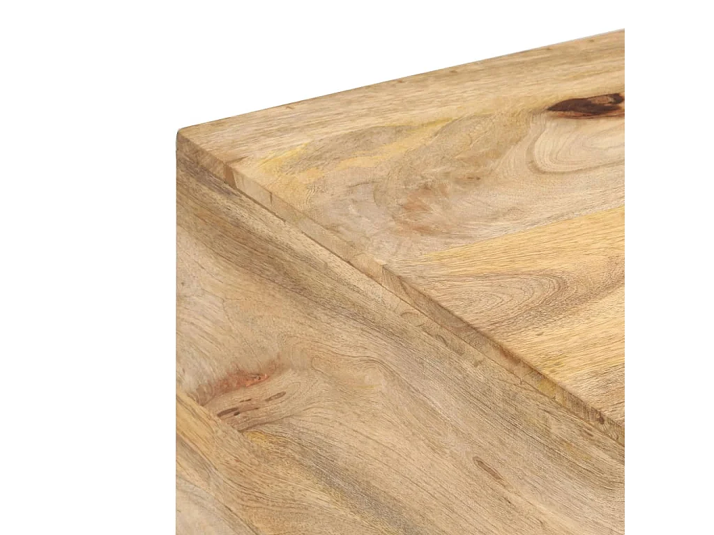 Tavolino da Salotto 67x67x45 cm in Legno Massello di Mango
