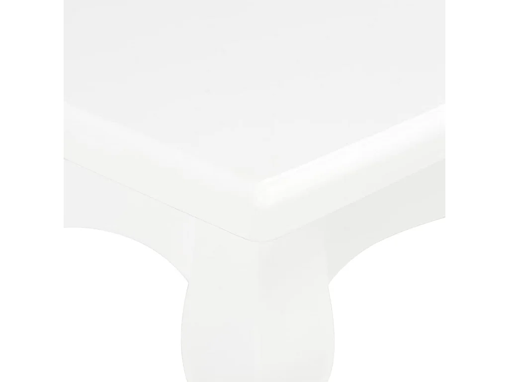 Table basse Blanc 110x60x40 cm Bois de pin massif