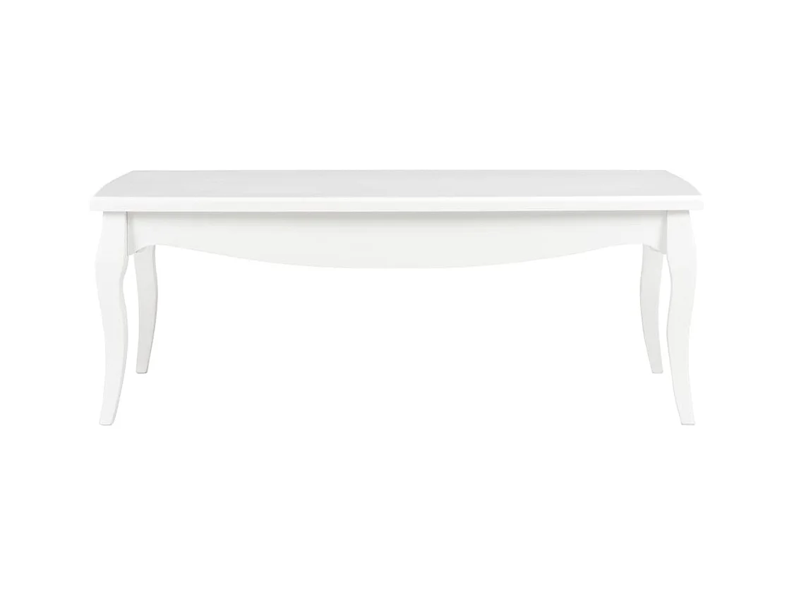 Table basse Blanc 110x60x40 cm Bois de pin massif