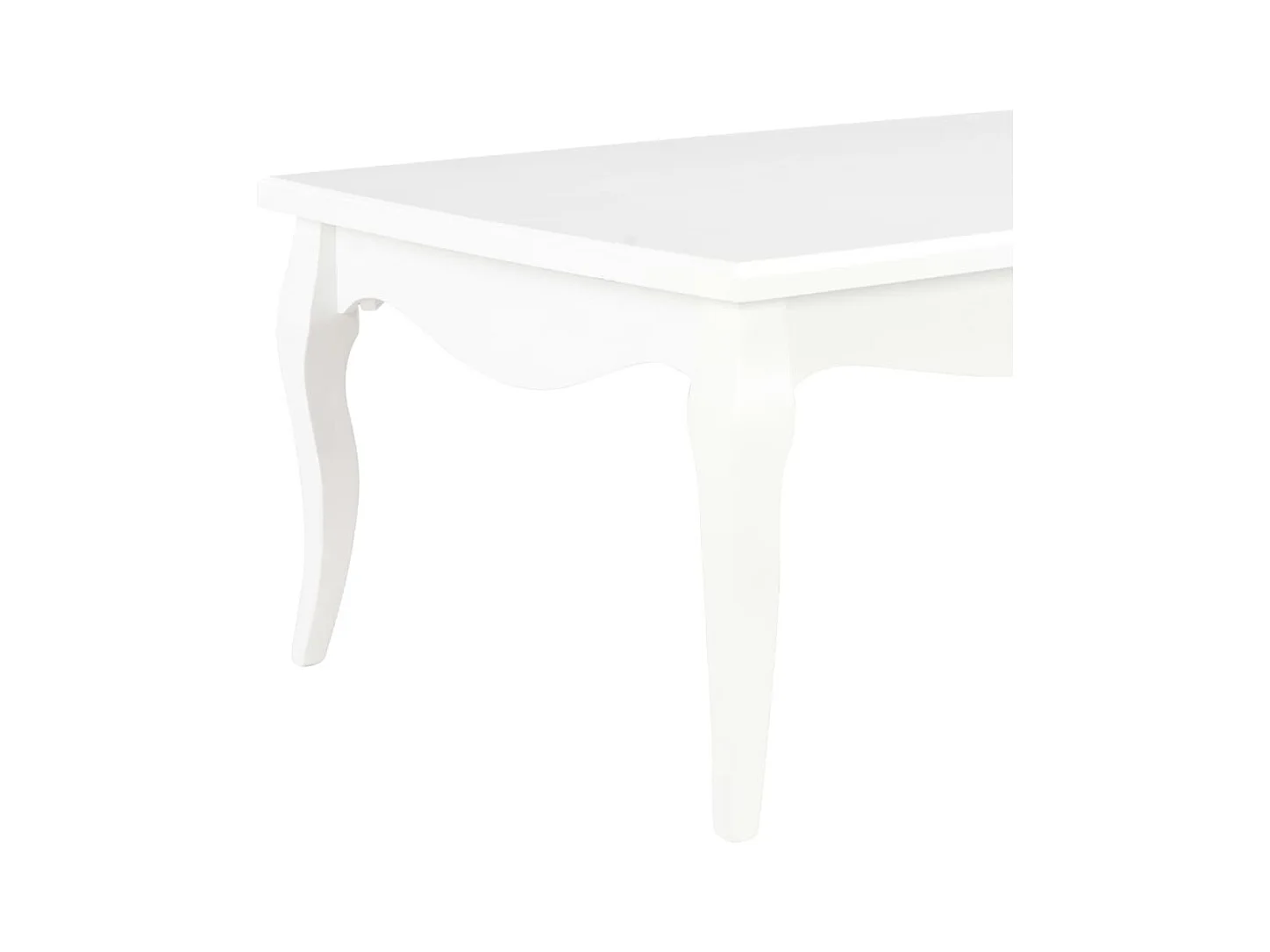 Table basse Blanc 110x60x40 cm Bois de pin massif