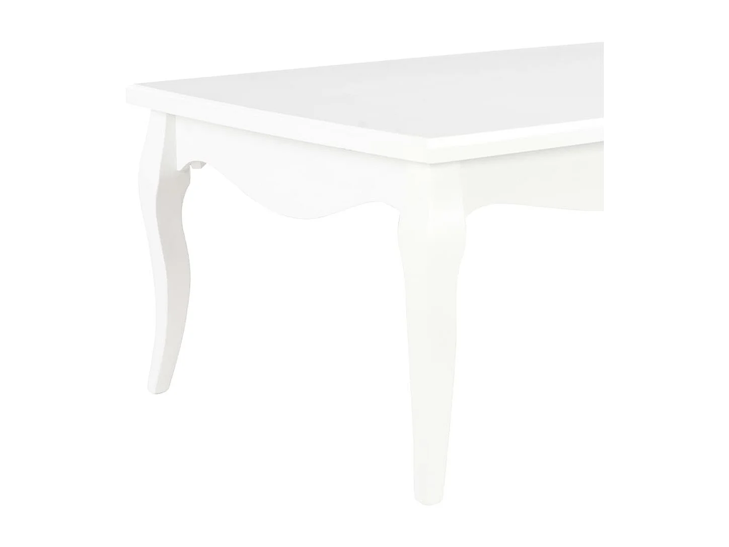 Table basse Blanc 110x60x40 cm Bois de pin massif
