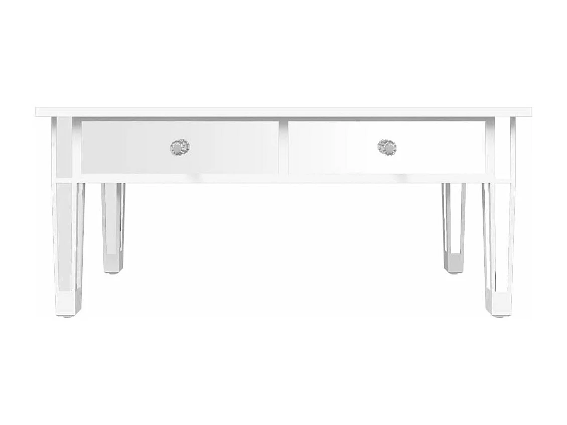 Mesa de centro espelhada 106x45x45cm derivados de madeira/vidro