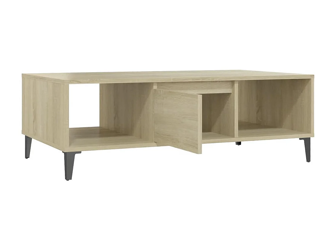 Table basse chêne sonoma 103,5x60x35 cm bois d'ingénierie