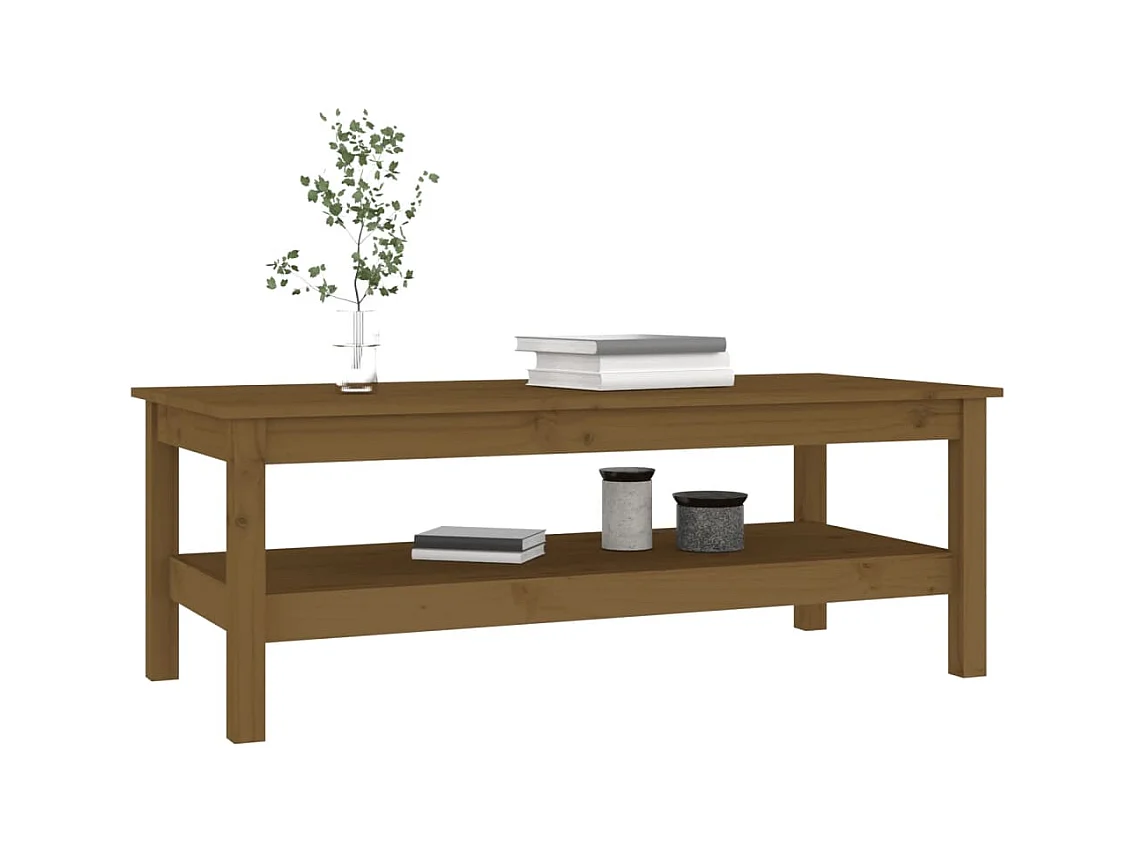 Couchtisch Honigbraun 110x50x40 cm Massivholz Kiefer