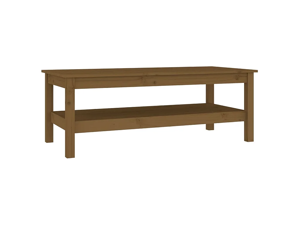 Couchtisch Honigbraun 110x50x40 cm Massivholz Kiefer