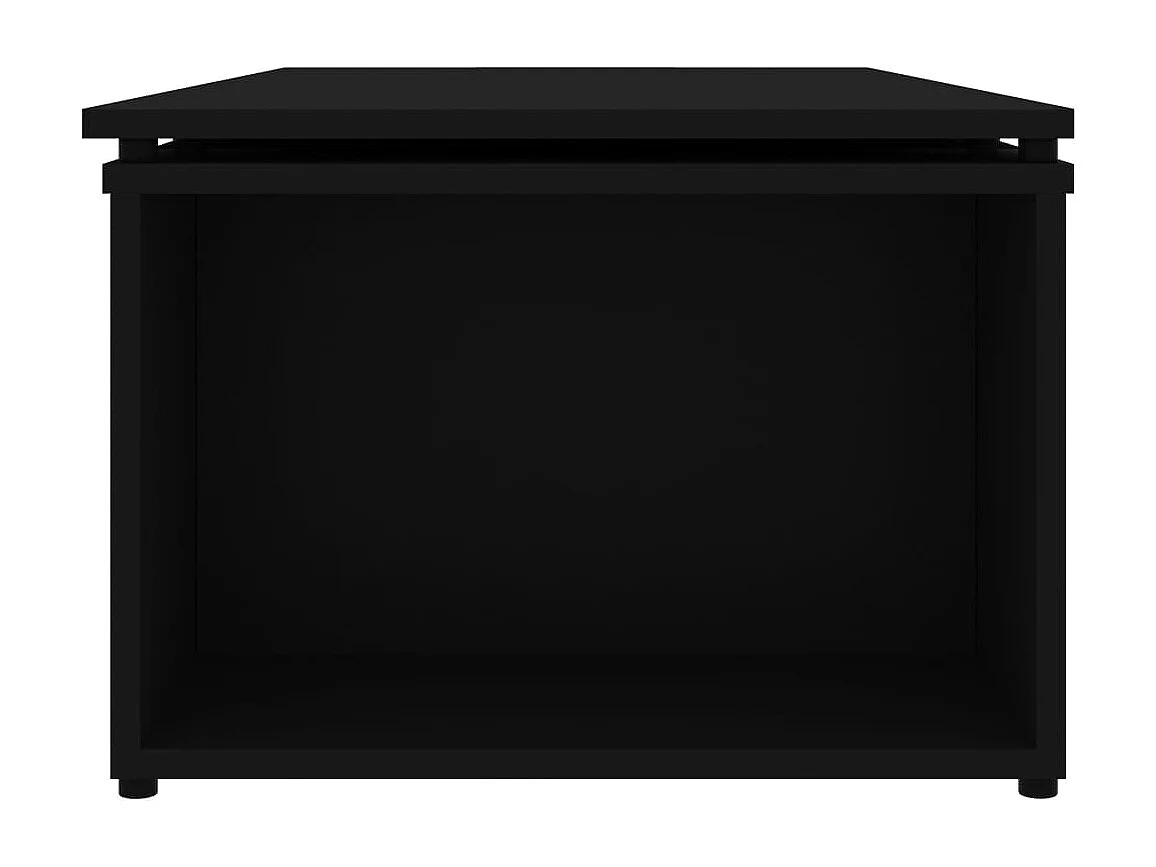 Table basse Noir 150x50x35 cm Bois d'ingénierie