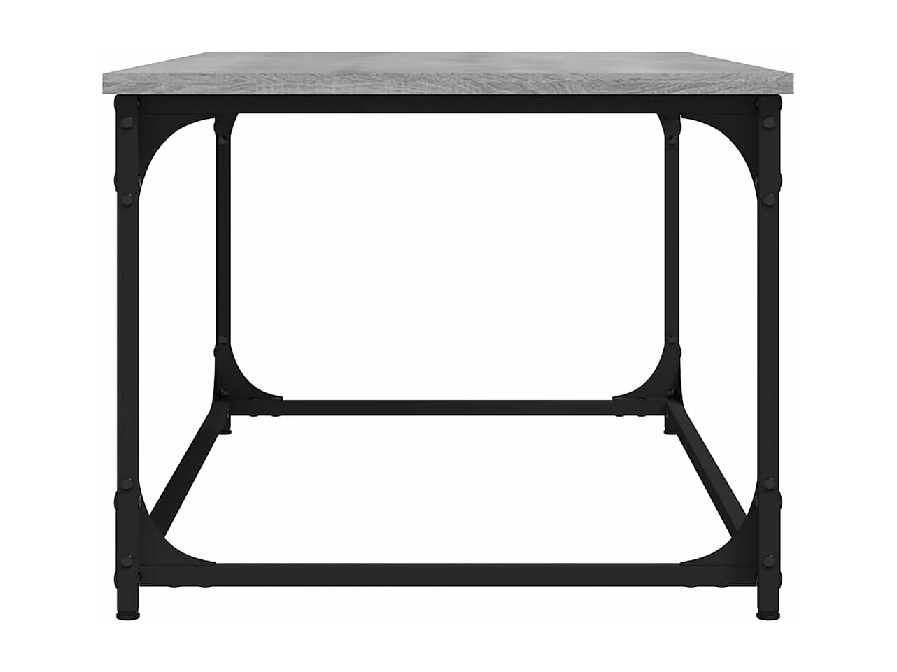 Couchtisch Grau Sonoma 102x50x40 cm Holzwerkstoff und Eisen