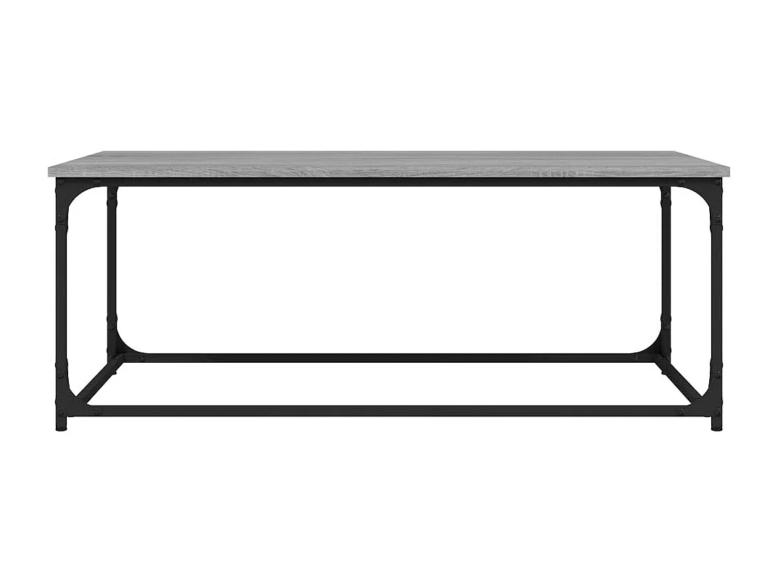 Couchtisch Grau Sonoma 102x50x40 cm Holzwerkstoff und Eisen