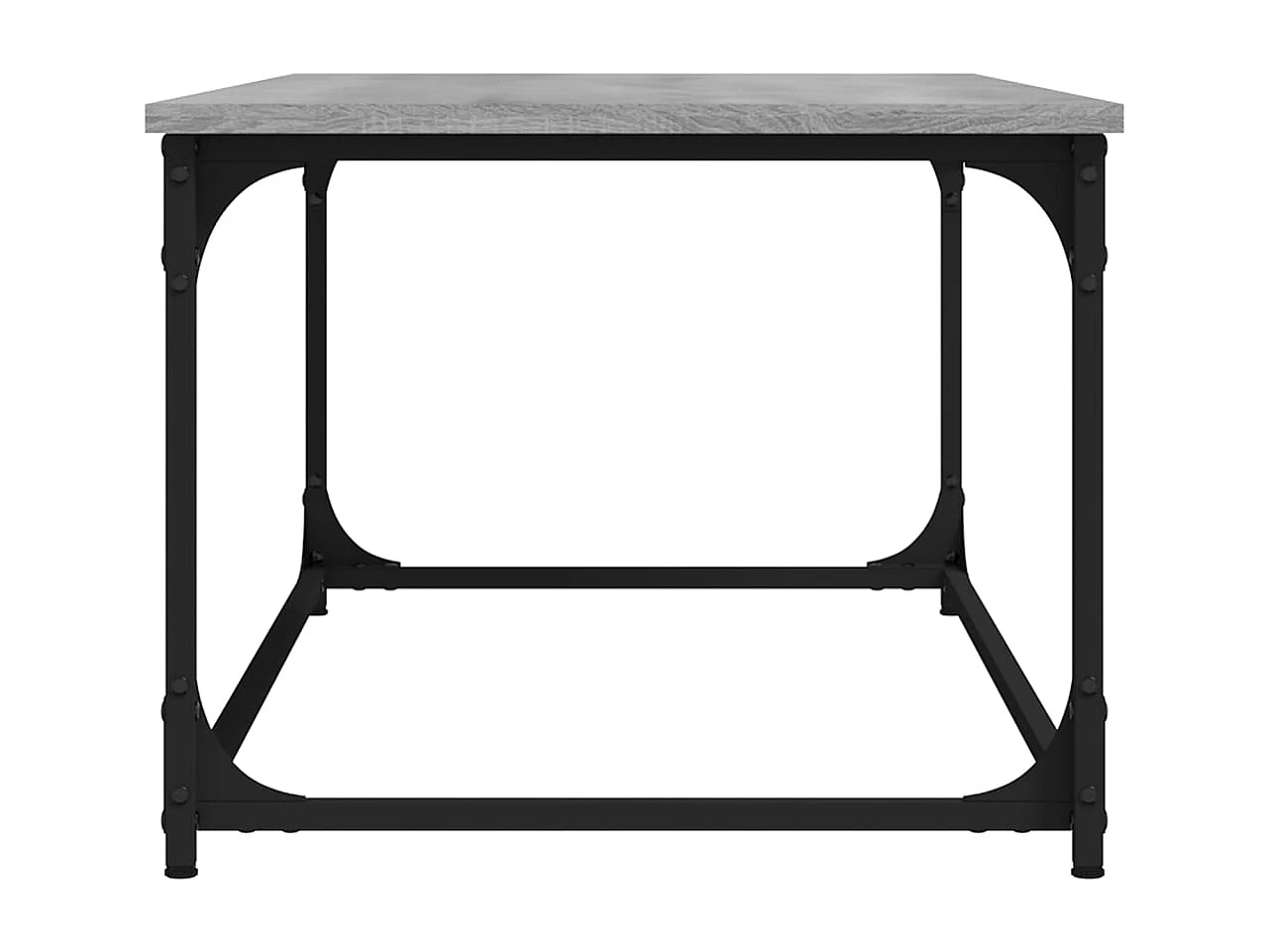 Couchtisch Grau Sonoma 102x50x40 cm Holzwerkstoff und Eisen
