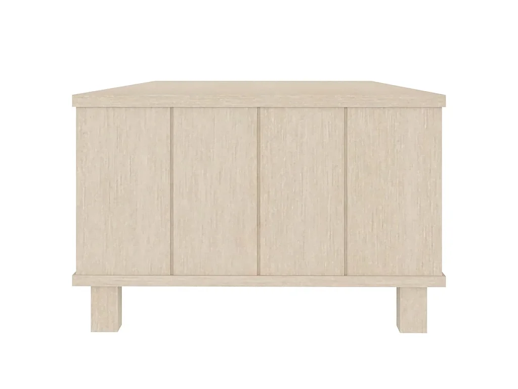 Table basse HAMAR Marron miel 100x55x35 cm Bois massif de pin
