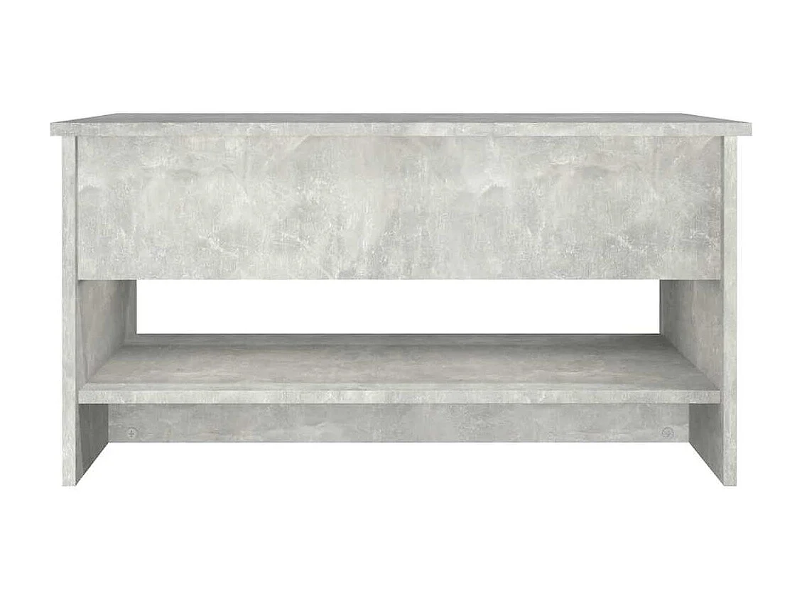 Table basse Gris béton 80x50x40 cm Bois d'ingénierie