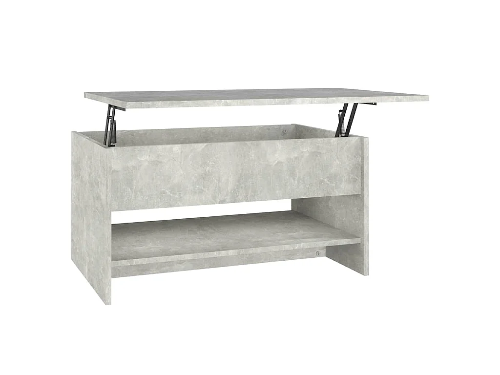 Couchtisch Betongrau 80x50x40 cm Holzwerkstoff