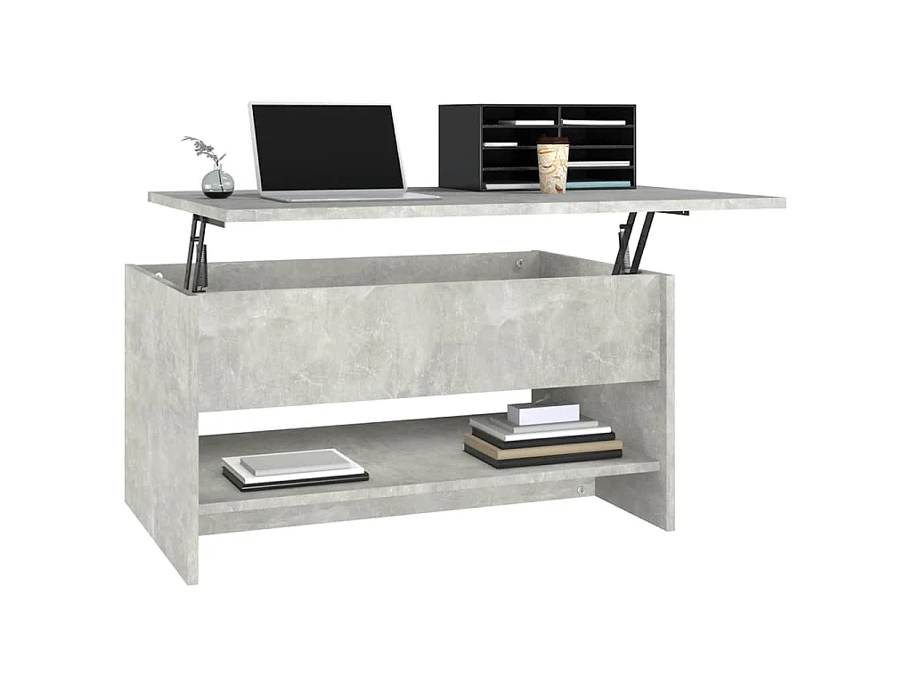 Couchtisch Betongrau 80x50x40 cm Holzwerkstoff