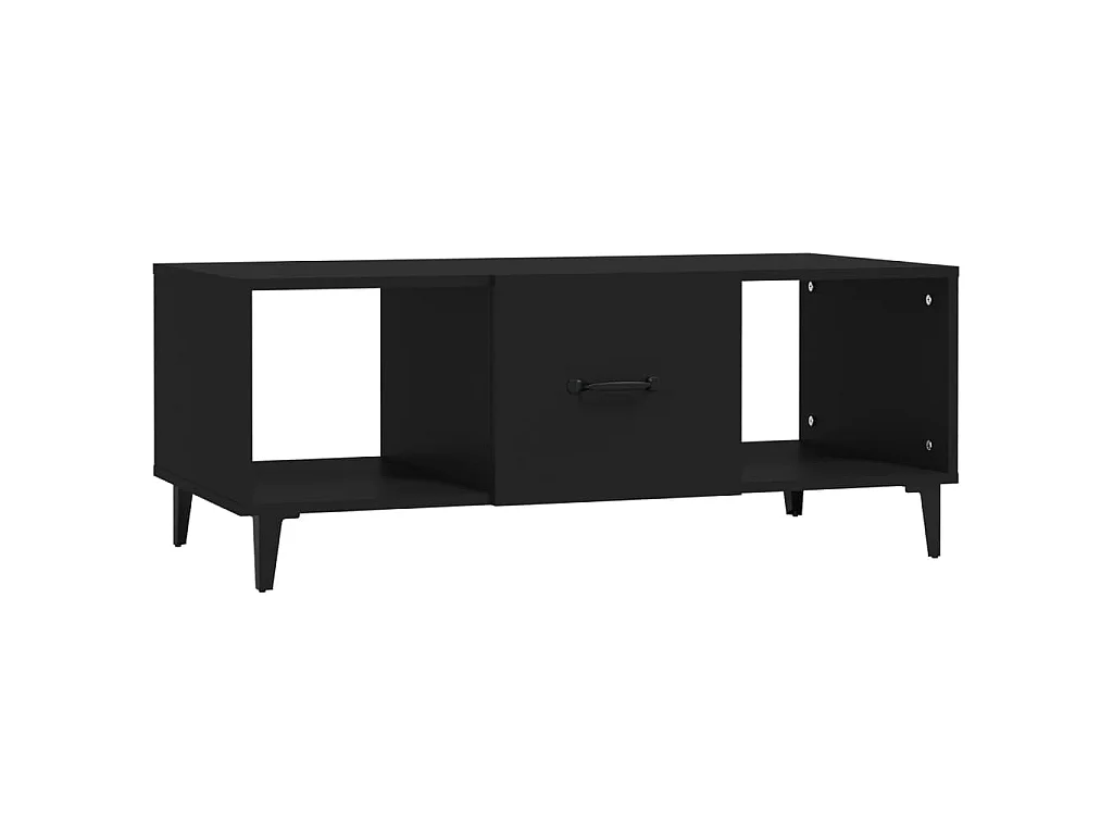 Salontafel 102x50x40 cm bewerkt hout zwart