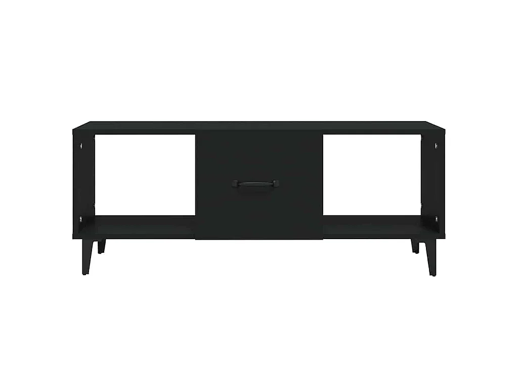 Mesa de centro 102x50x40 cm madeira processada preto