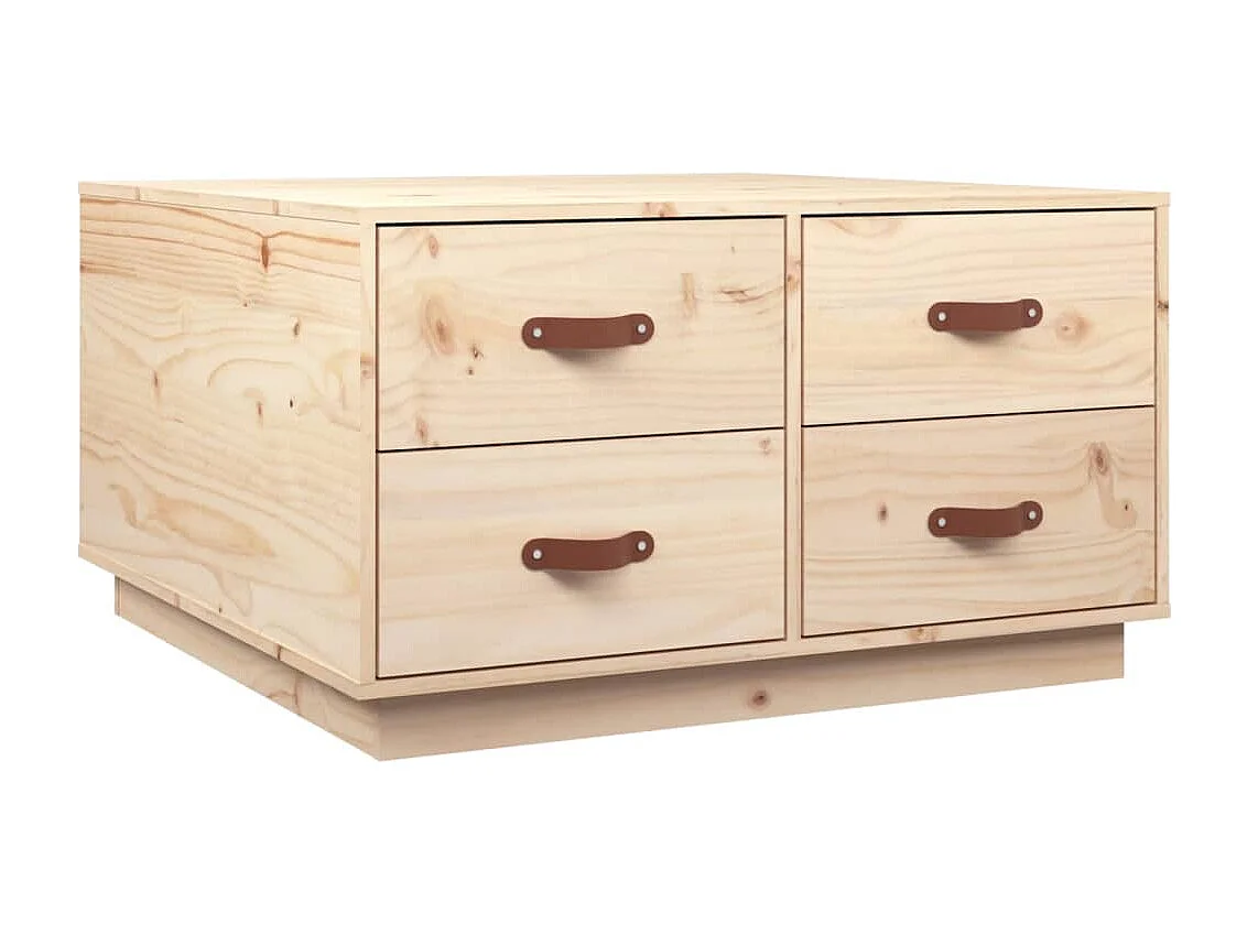 Couchtisch 80x80x45 cm Massivholz Kiefer