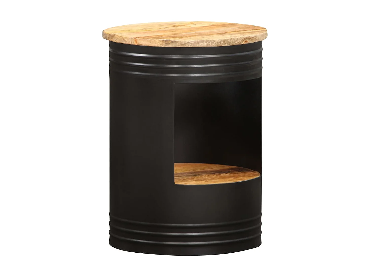 Tavolino da Salotto 43x55 cm in Legno Massello di Mango