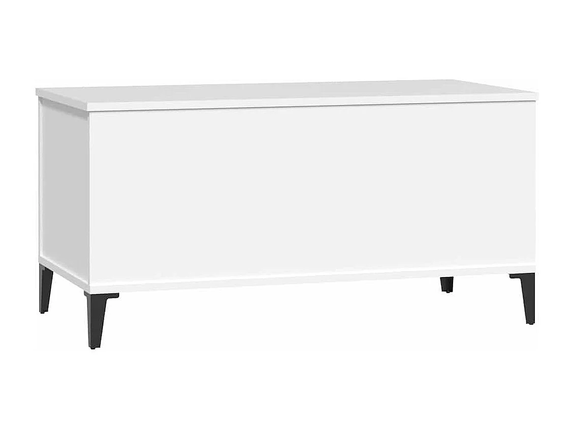 Table basse Blanc 90x44,5x45 cm Bois d'ingénierie