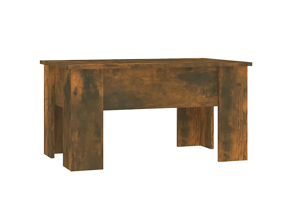 Table basse Chêne fumé 79x49x41 cm Bois d'ingénierie