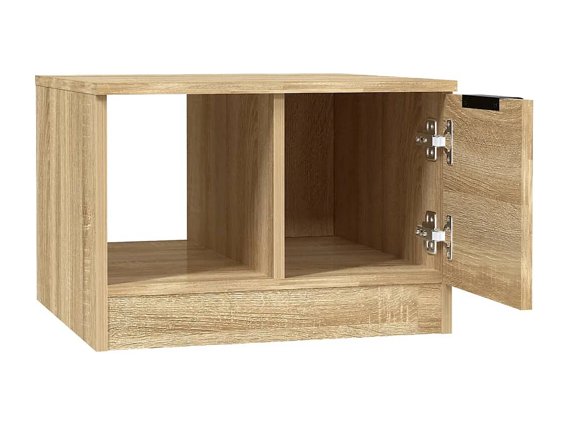 Salontafel 50x50x36 cm bewerkt hout sonoma eikenkleurig