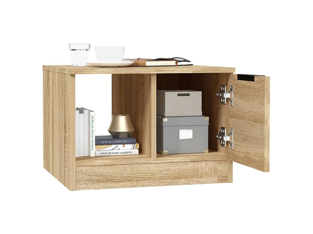 Tavolino da Salotto Rovere Sonoma 50x50x36 cm Legno Multistrato